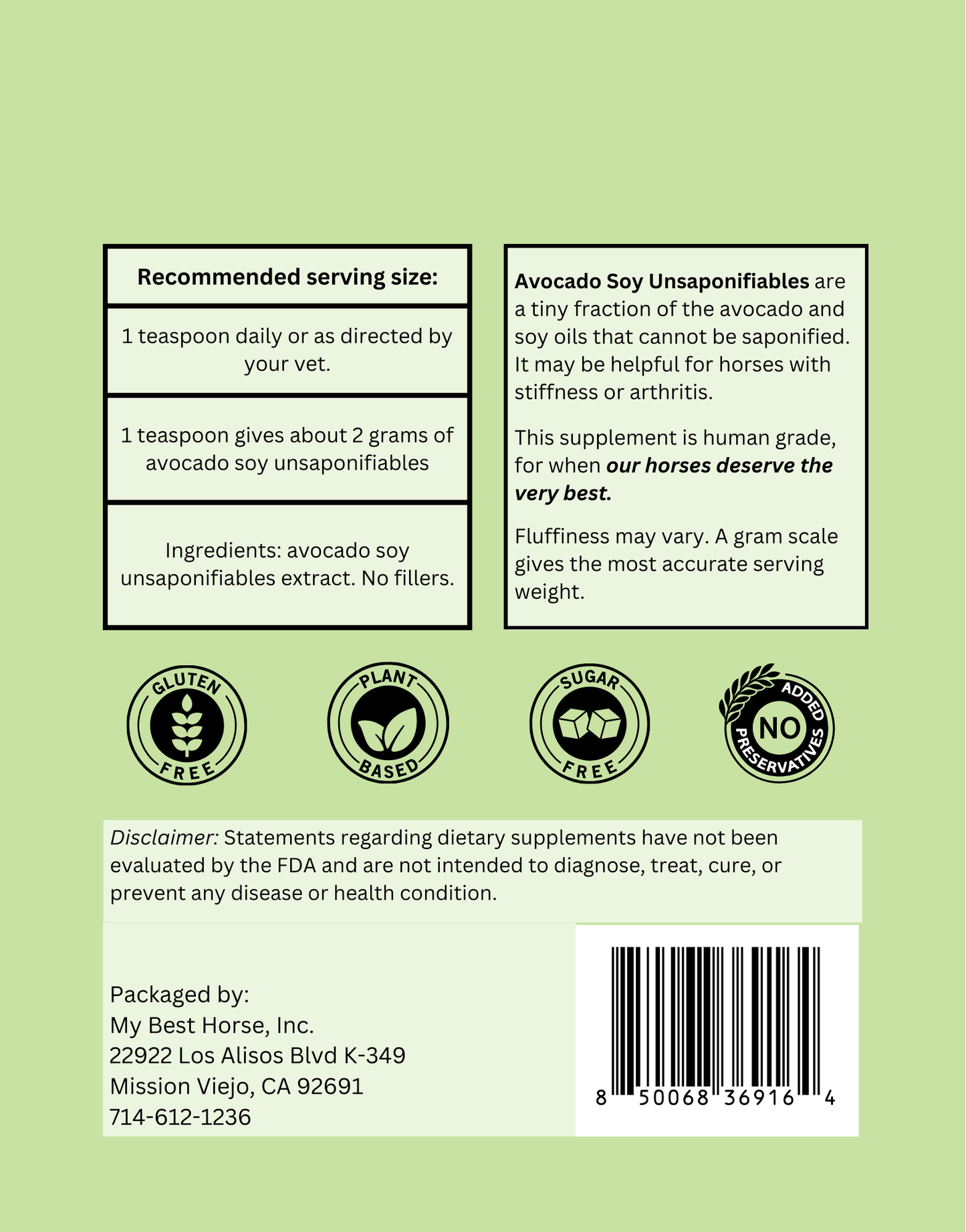 Avocado Soy Unsaponifiables (ASU)
