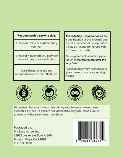 Avocado Soy Unsaponifiables (ASU)