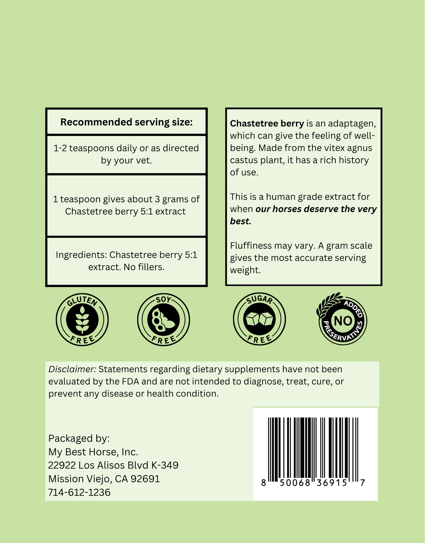 Chastetree Berry 5:1